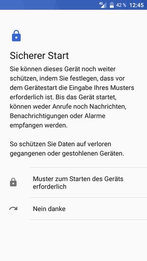 Wählen Sie die gewünschte Option