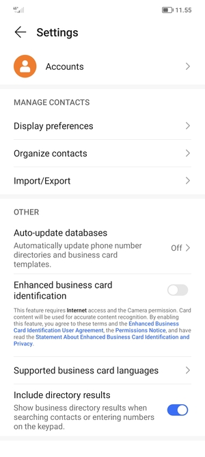 Select Import/Export