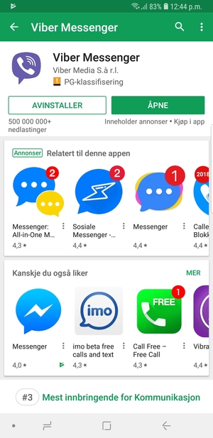 Velg ÅPNE