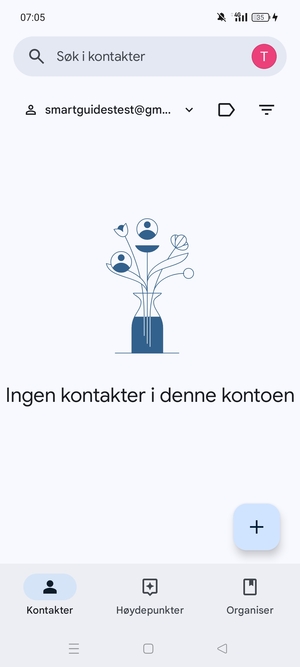 Velg Organiser