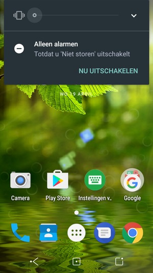 Klik nog een keer voor stille modus