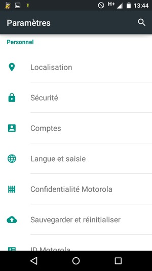 Faites défiler et sélectionnez Sécurité