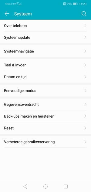 Selecteer Back-ups maken en herstellen