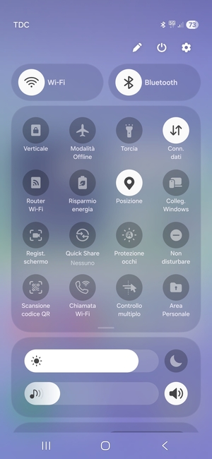 Disattiva Wi-Fi e Bluetooth