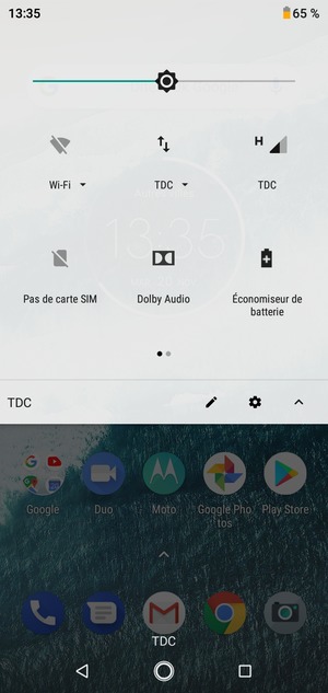 Sélectionnez le bouton Paramètres