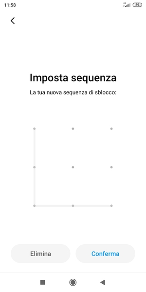 Seleziona Conferma