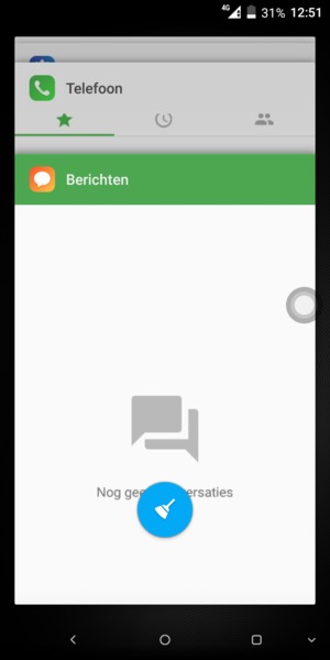 Selecteer het Verwijderen-pictogram om alle actieve apps te sluiten