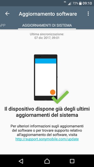 Seleziona il tasto Menu