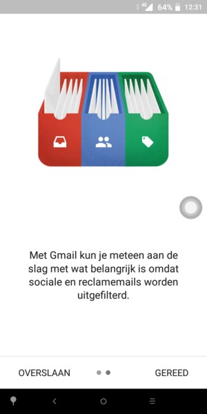Selecteer GEREED