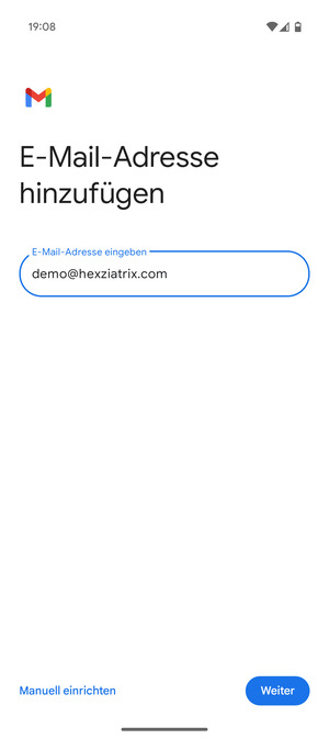 Geben Sie Ihre E-Mail-Adresse ein und wählen Sie Weiter