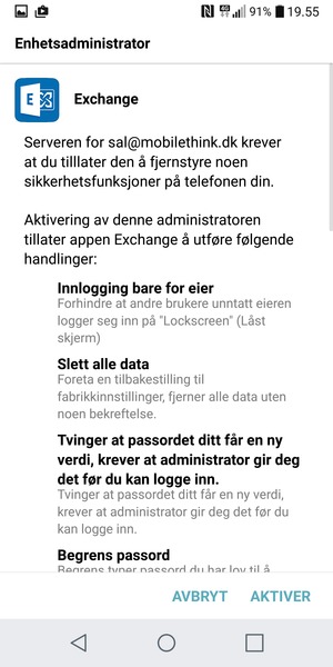 Velg AKTIVER