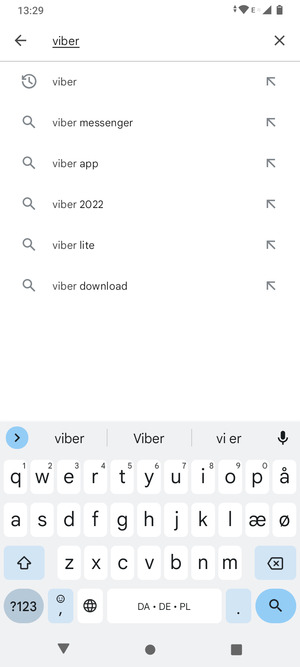 Geben Sie den Namen der App ein und wählen Sie Suchen