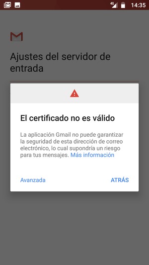 Seleccione ATRÁS