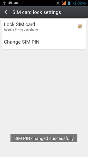 Your SIM PIN has been changed