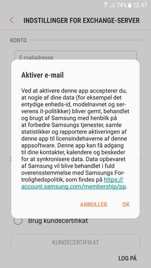 Vælg OK