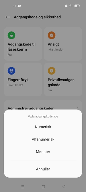 Vælg Mønster