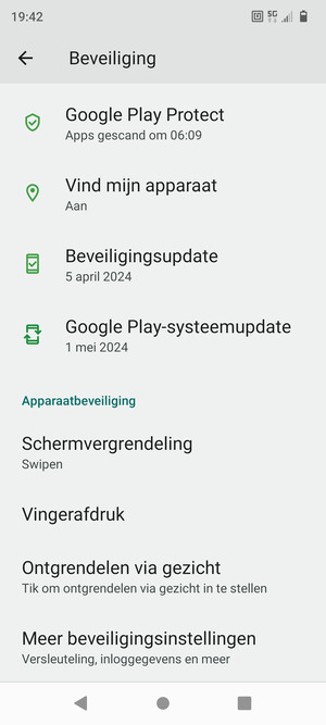 Scroll naar en selecteer Meer beveiligingsinstellingen