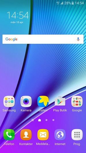 Välj Prog.