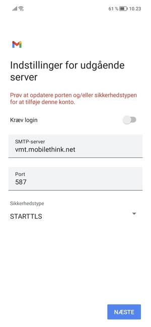 Vælg Sikkerhedstype