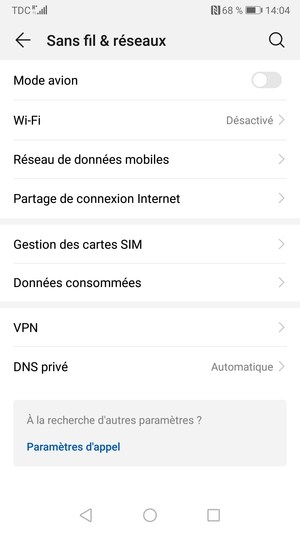 Sélectionnez Réseau de données mobiles