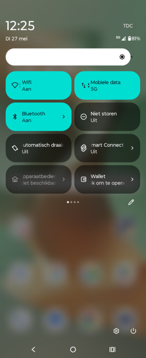 Schakel Wifi  uit