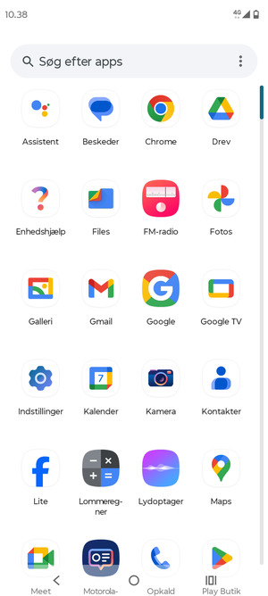 Vælg Indstillinger
