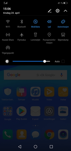 Kryss av i Auto avkrysningsboksen