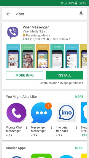 Select the app