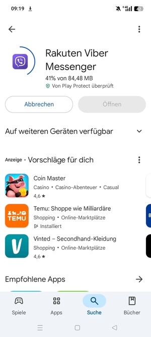 Warten Sie, bis der Installationsprozess  beendet ist