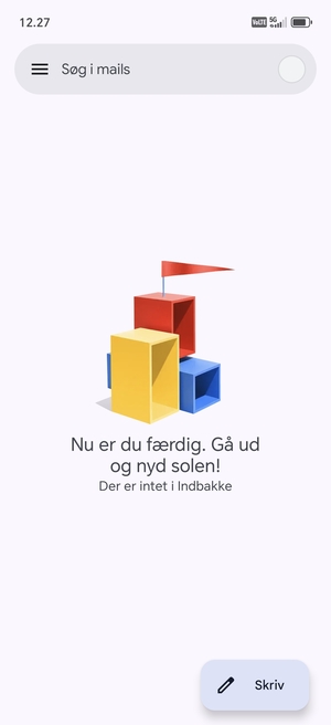 Din konto er klar til brug