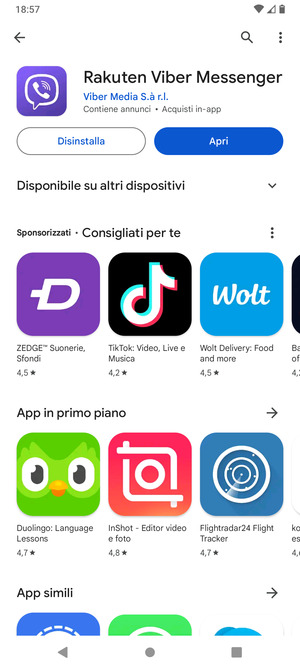 Seleziona Apri