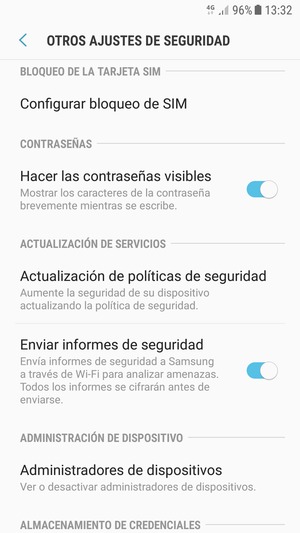Seleccione Configurar bloqueo de SIM
