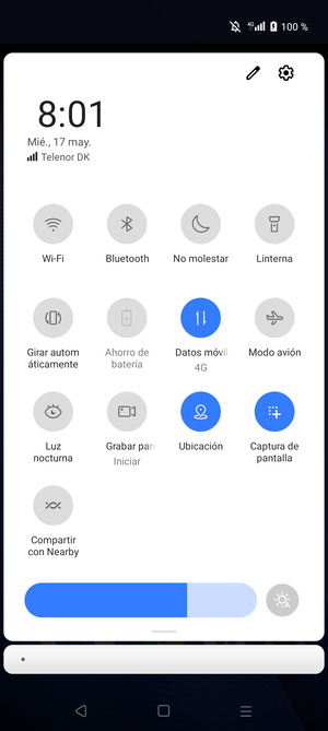 Desactive Ubicación