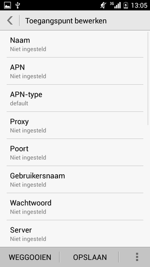 Voer mms-gegevens in