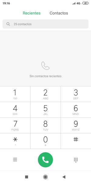 Presione y mantenga pulsado el número 1