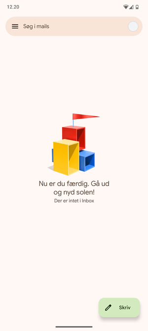 Din konto er klar til brug