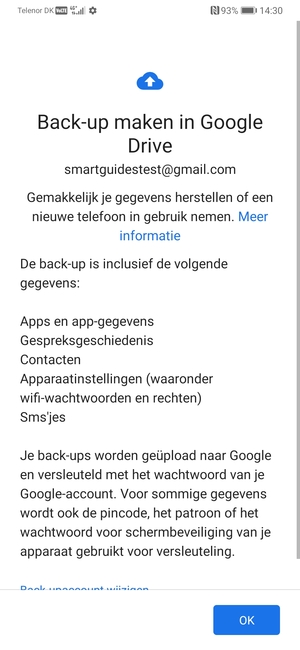 Selecteer OK