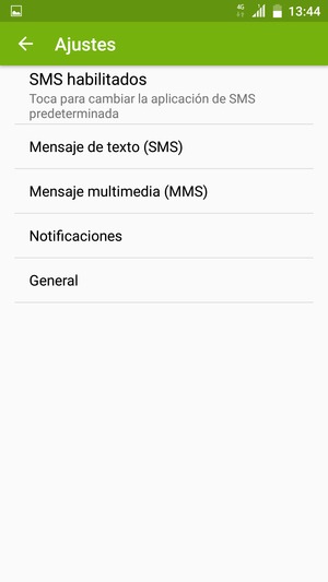 Seleccione Mensaje de texto (SMS)