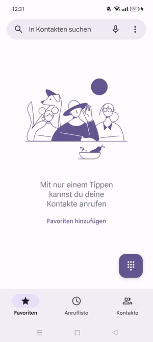 Wählen Sie Tastenfeld