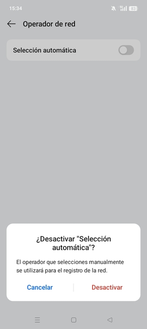 Seleccione Desactivar