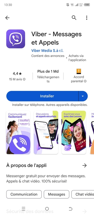 Sélectionnez Installer