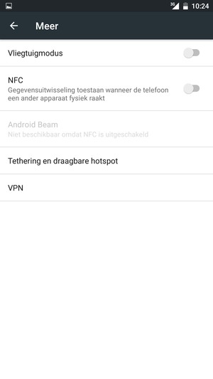 Selecteer Tethering en draagbare hotspot