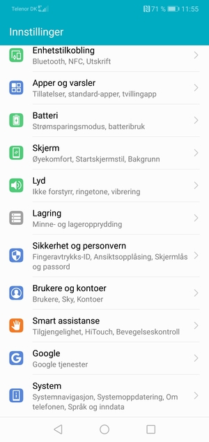 Bla til og velg Brukere og kontoer