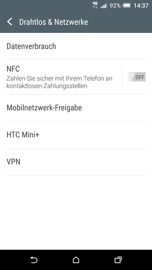 Wählen Sie Mobilnetzwerk-Freigabe