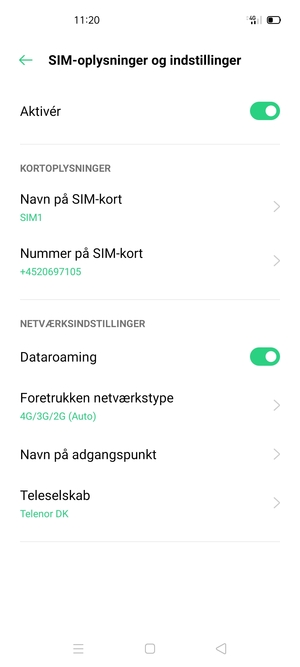 Vælg Navn på adgangspunkt