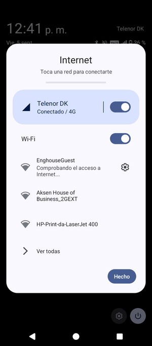 Desactive Wi-Fi