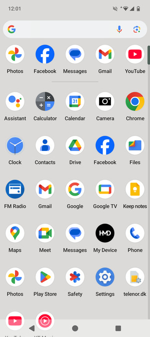 Scroll to and select Settings