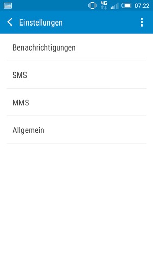 Wählen Sie SMS