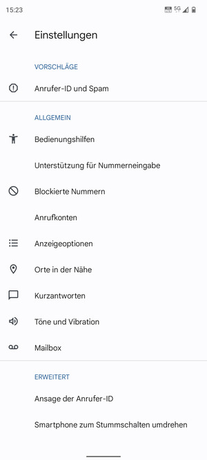 Wählen Sie Mailbox