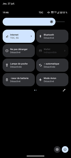 Régler la luminosité au niveau souhaité